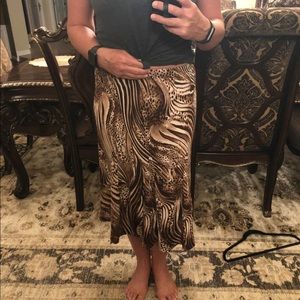 Women's animal print skirt